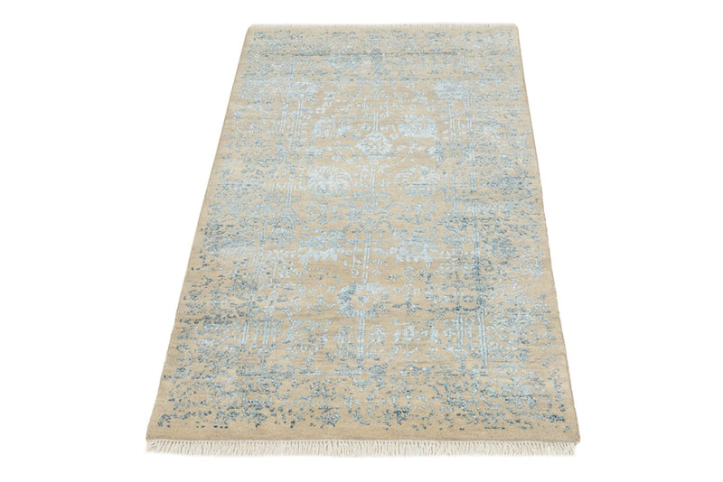 Tapis design - 137 x 76 cm - beige clair