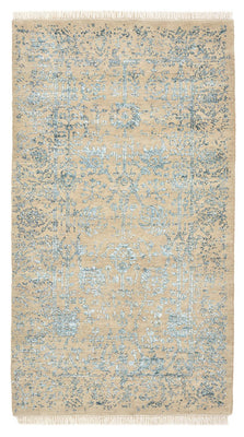 Tapis design - 137 x 78 cm - beige clair