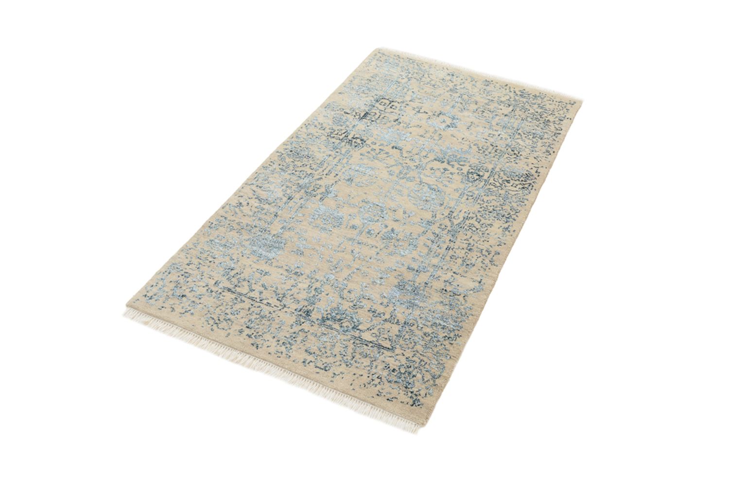 Tapis design - 137 x 78 cm - beige clair