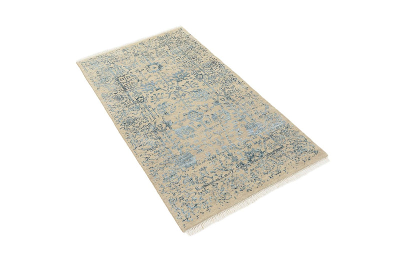 Tapis design - 137 x 78 cm - beige clair