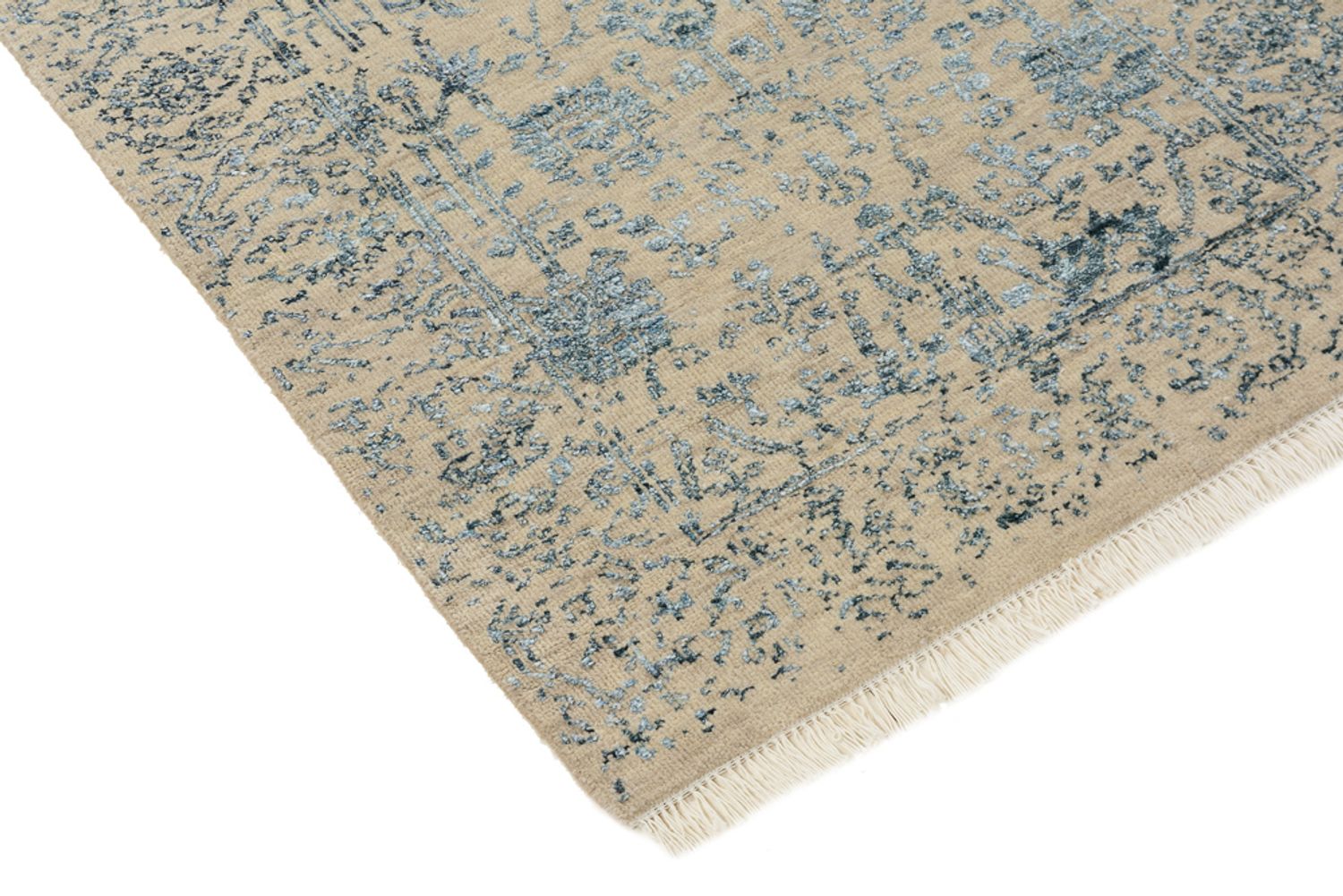 Tapis design - 137 x 78 cm - beige clair