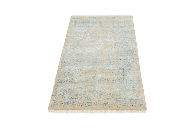 Tapis design - 137 x 78 cm - beige clair