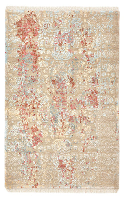 Tapis design - 124 x 81 cm - beige clair