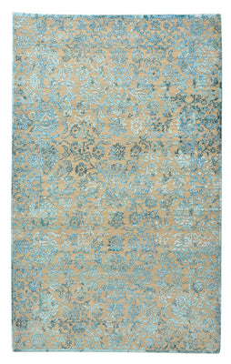 Tapis design - 150 x 95 cm - bleu clair