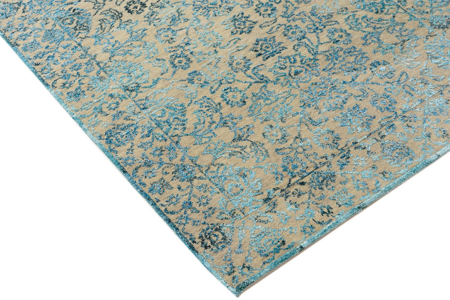 Tapis design - 150 x 95 cm - bleu clair