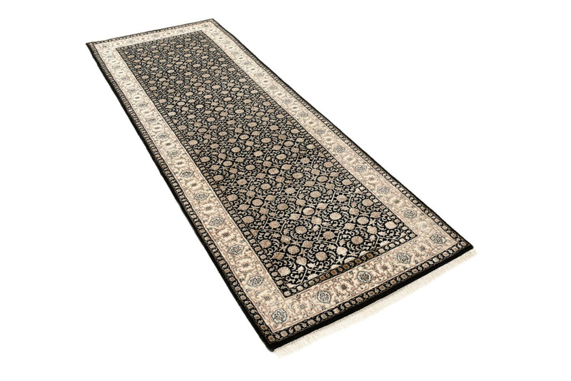 Tapis de couloir Tapis oriental - Bidjar - Indus - 241 x 84 cm - beige foncé