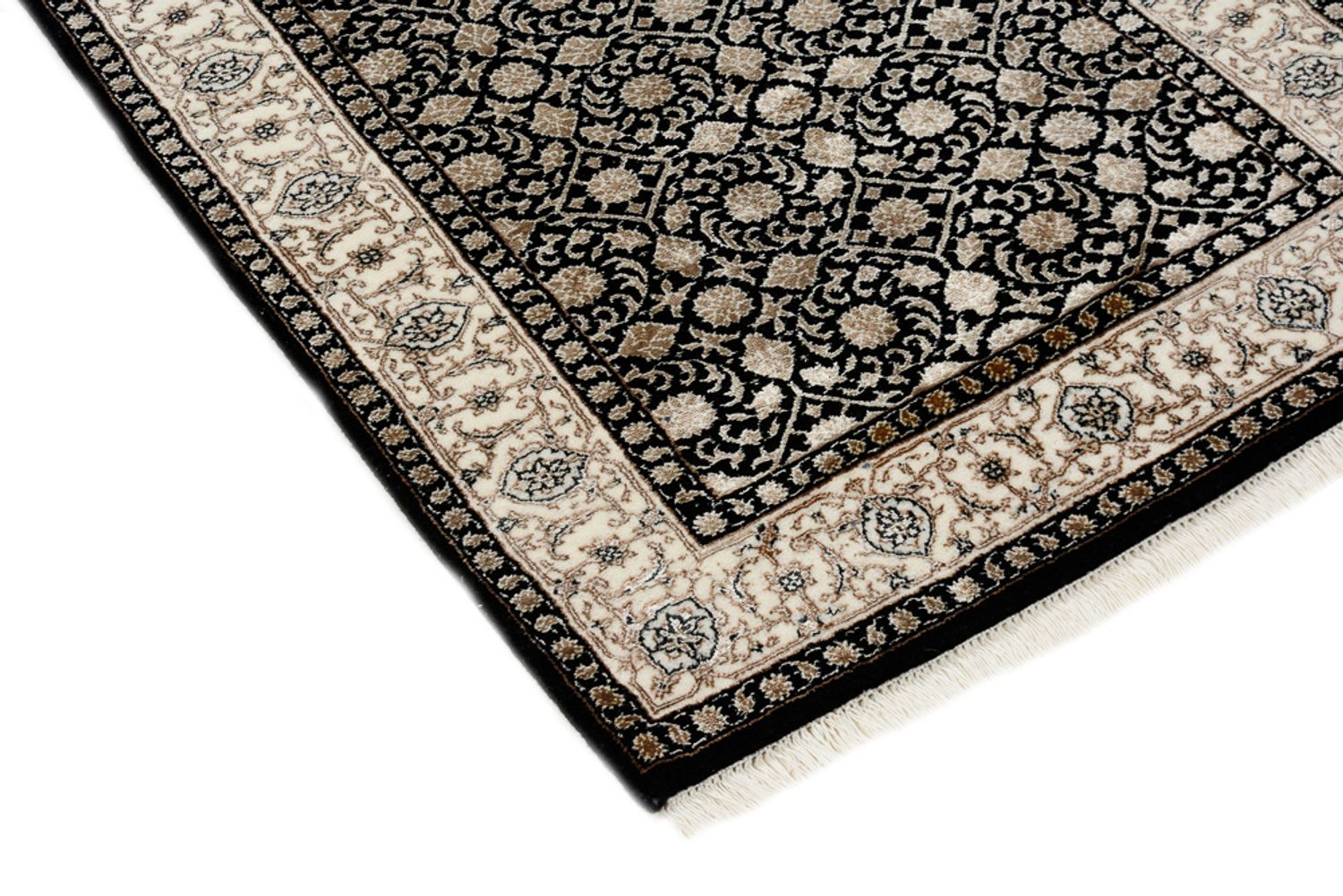 Tapis de couloir Tapis oriental - Bidjar - Indus - 241 x 84 cm - beige foncé