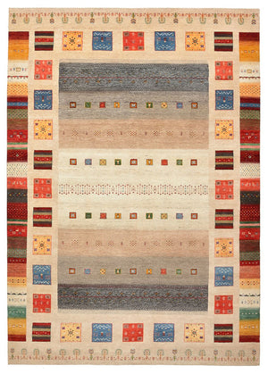 Tapis Gabbeh - Loribaft Indus - 356 x 252 cm - multicolore