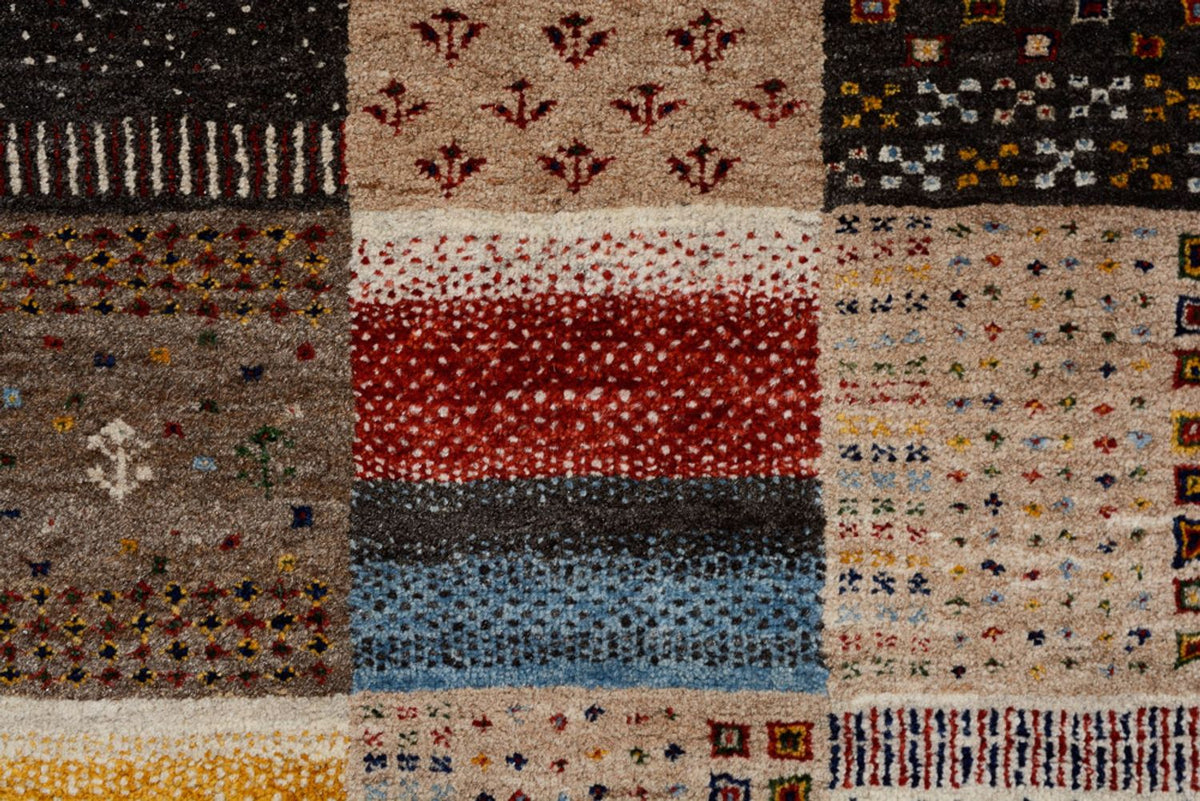 Tapis Gabbeh - Loribaft Indus - 350 x 250 cm - beige foncé