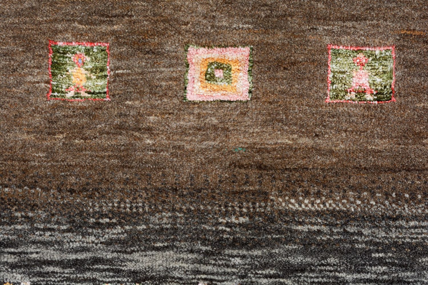 Tapis Gabbeh - Loribaft Indus - 307 x 250 cm - multicolore