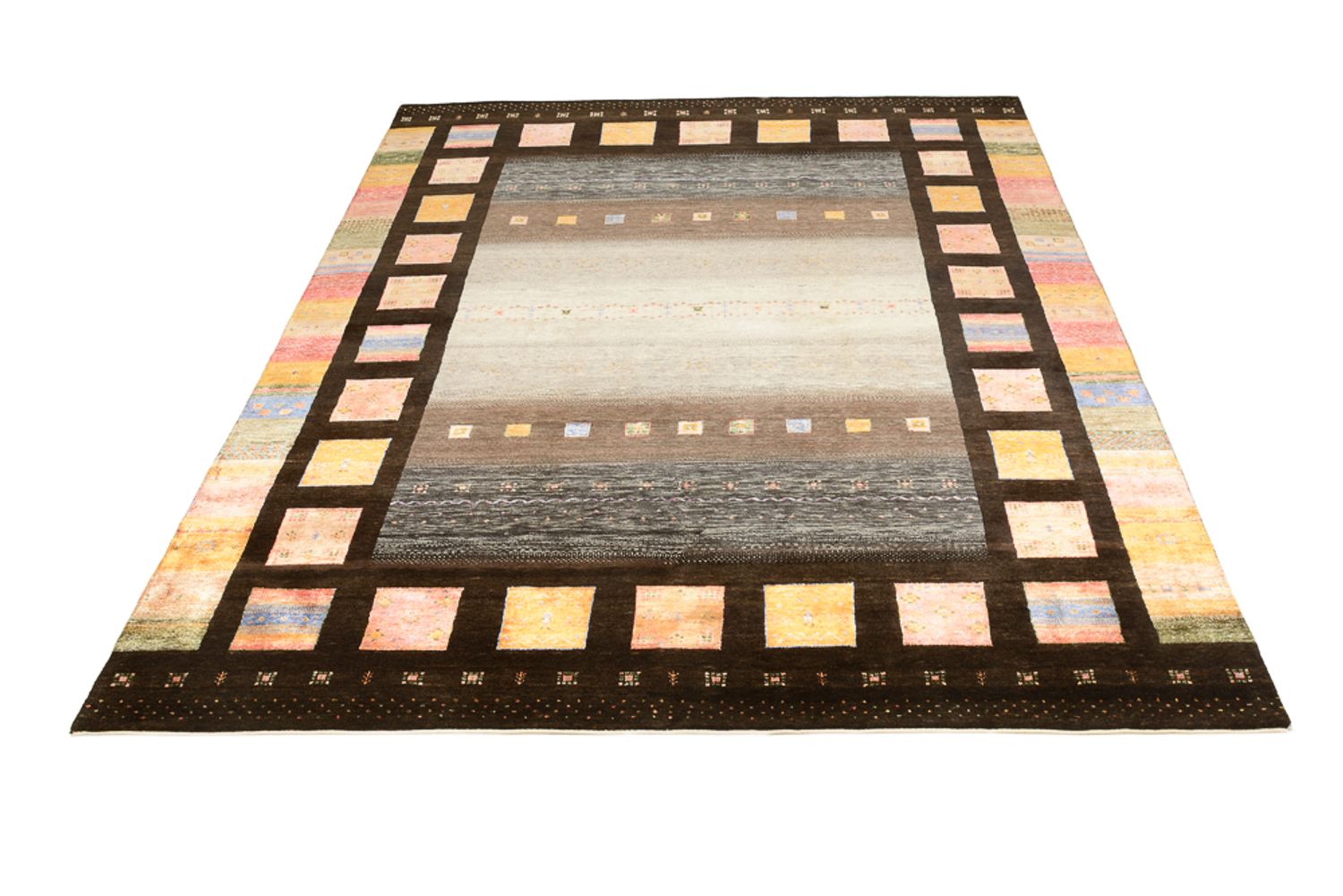 Tapis Gabbeh - Loribaft Indus - 307 x 250 cm - multicolore