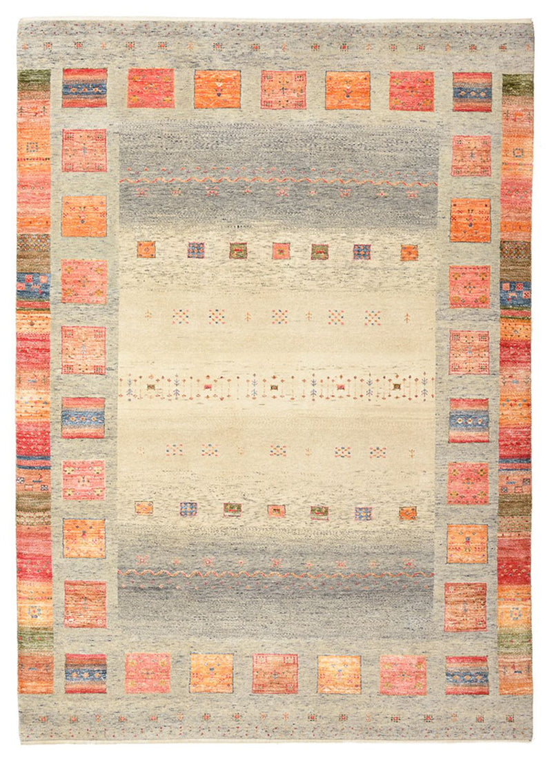 Tapis Gabbeh - Loribaft Indus - 244 x 176 cm - multicolore