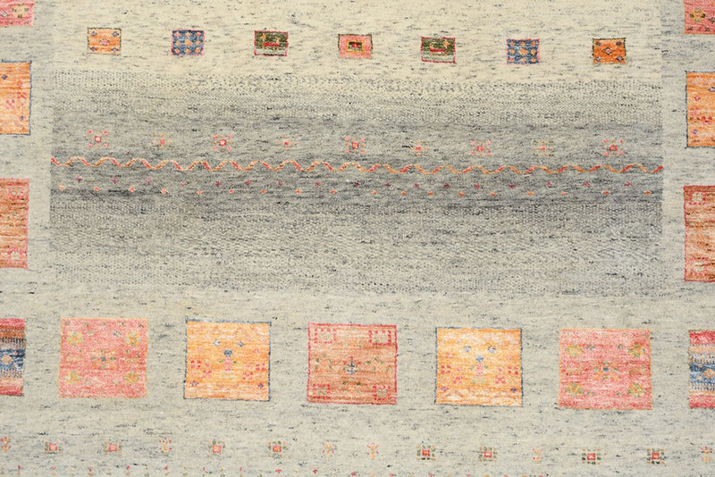 Tapis Gabbeh - Loribaft Indus - 244 x 176 cm - multicolore
