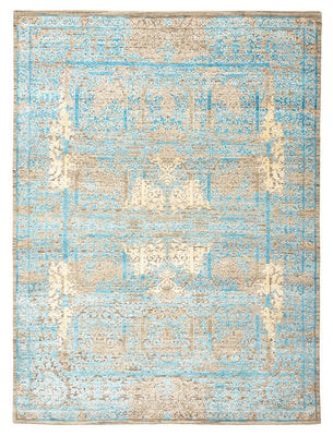 Tapis design - 234 x 176 cm - bleu clair