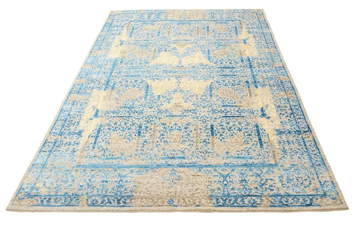 Tapis design - 234 x 176 cm - bleu clair