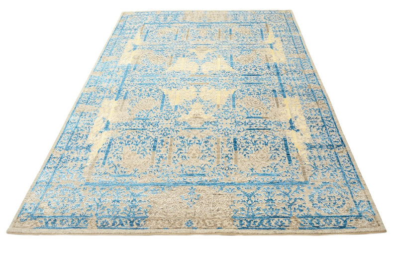 Tapis design - 234 x 176 cm - bleu clair