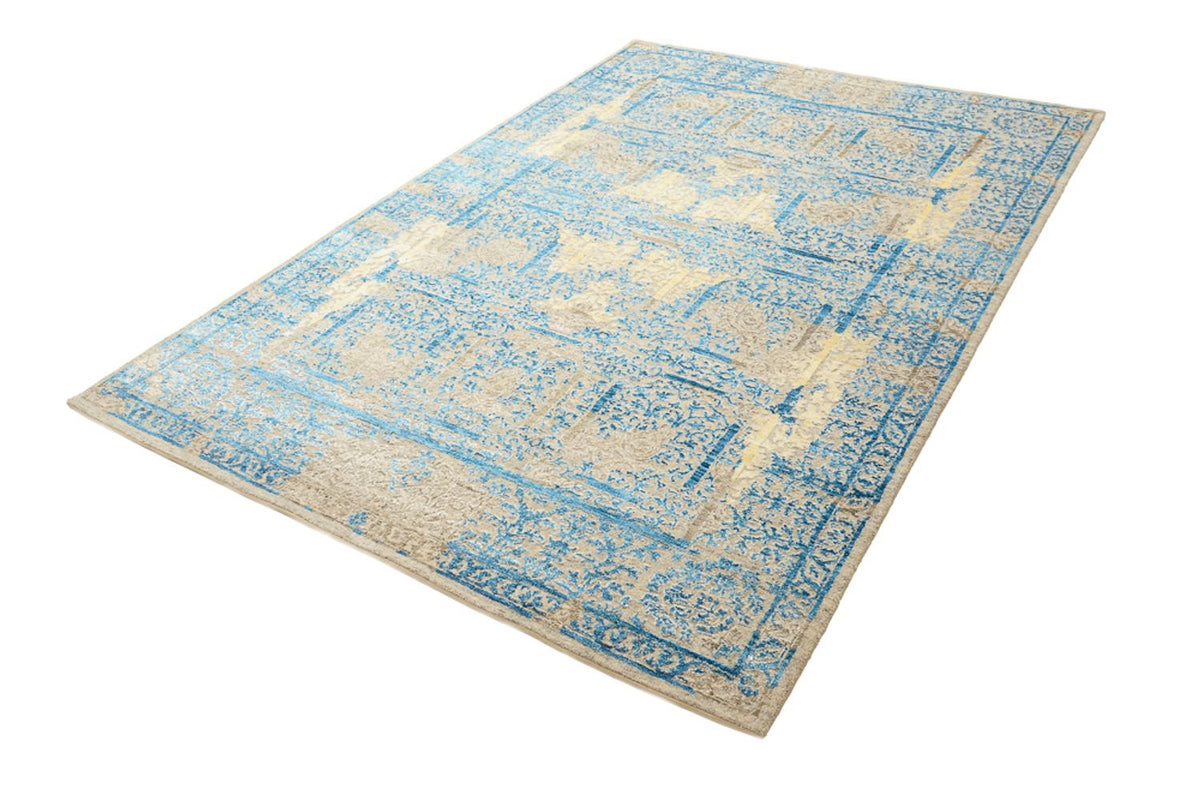 Tapis design - 234 x 176 cm - bleu clair