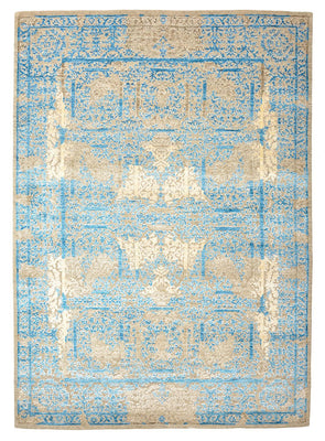 Tapis design - 243 x 174 cm - bleu clair