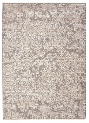 Tapis design - 241 x 172 cm - gris clair