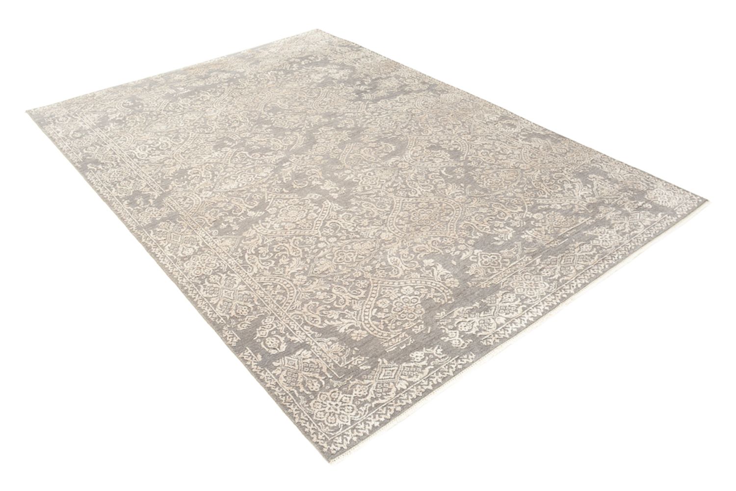 Tapis design - 241 x 172 cm - gris clair