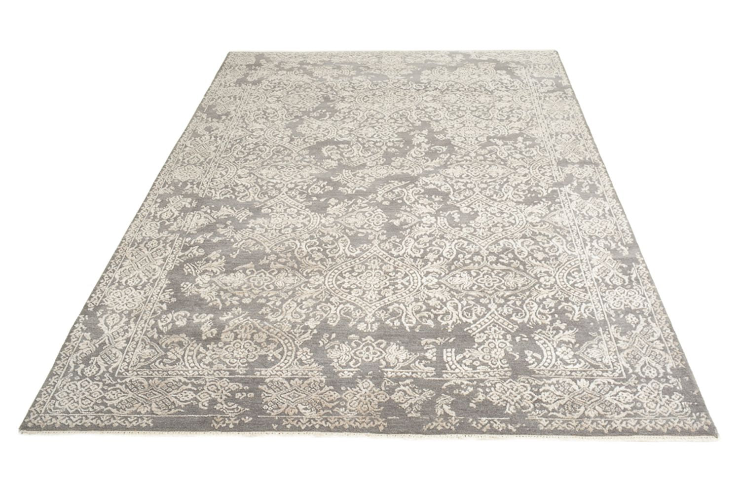 Tapis design - 241 x 172 cm - gris clair