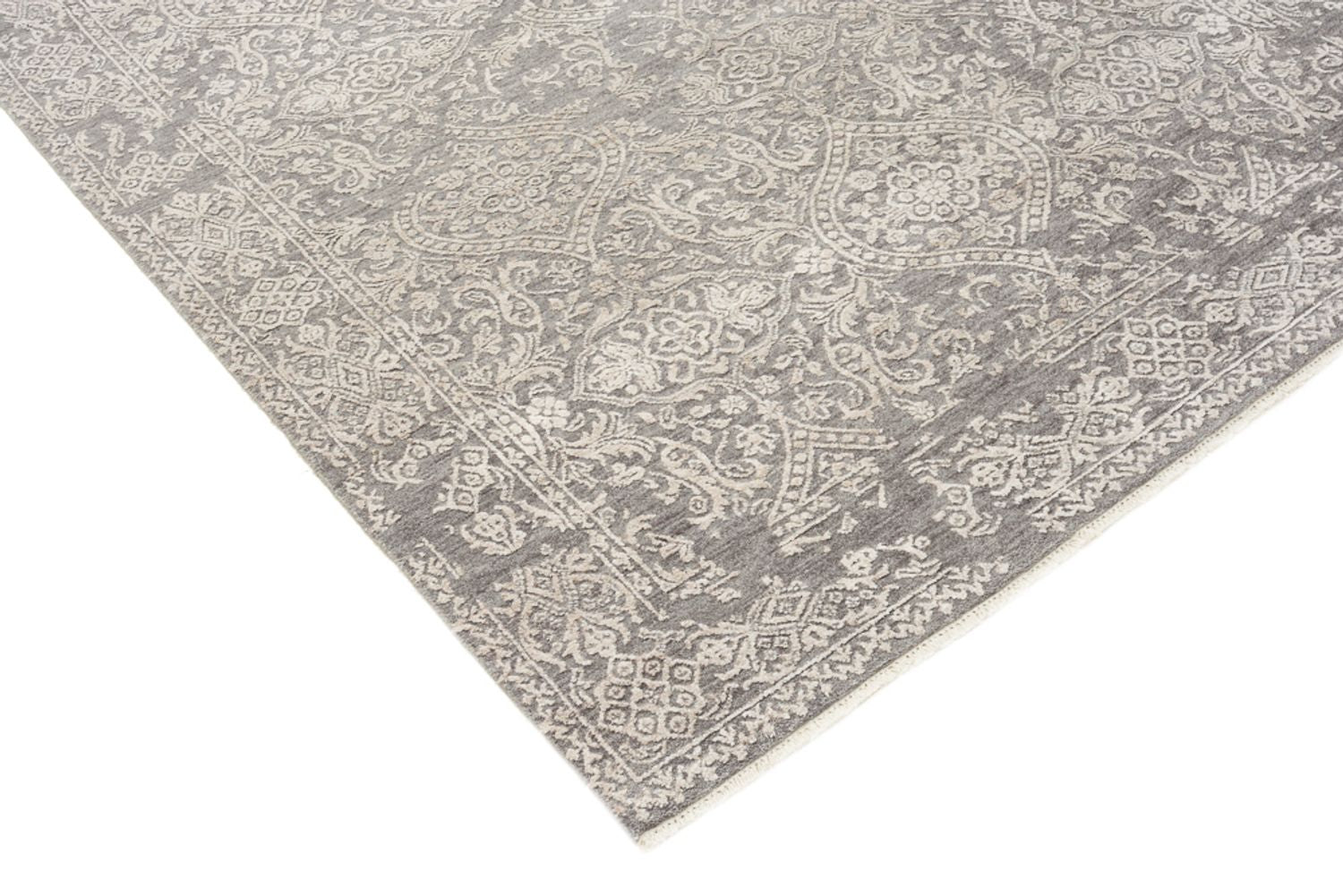 Tapis design - 215 x 152 cm - gris clair