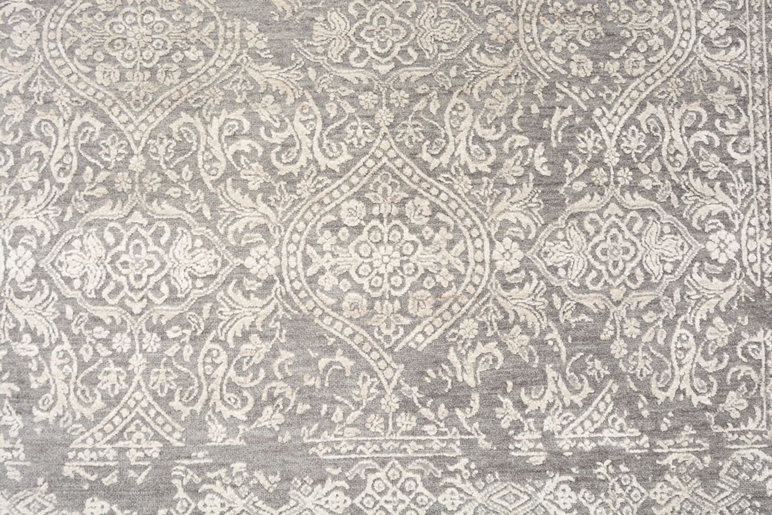 Tapis design - 215 x 152 cm - gris clair
