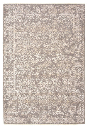 Tapis design - 181 x 124 cm - gris clair