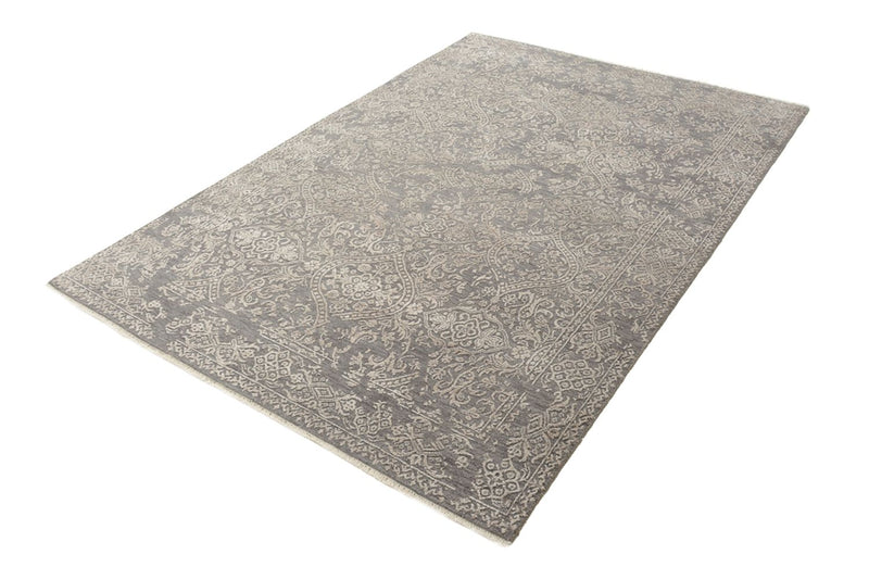 Tapis design - 181 x 124 cm - gris clair