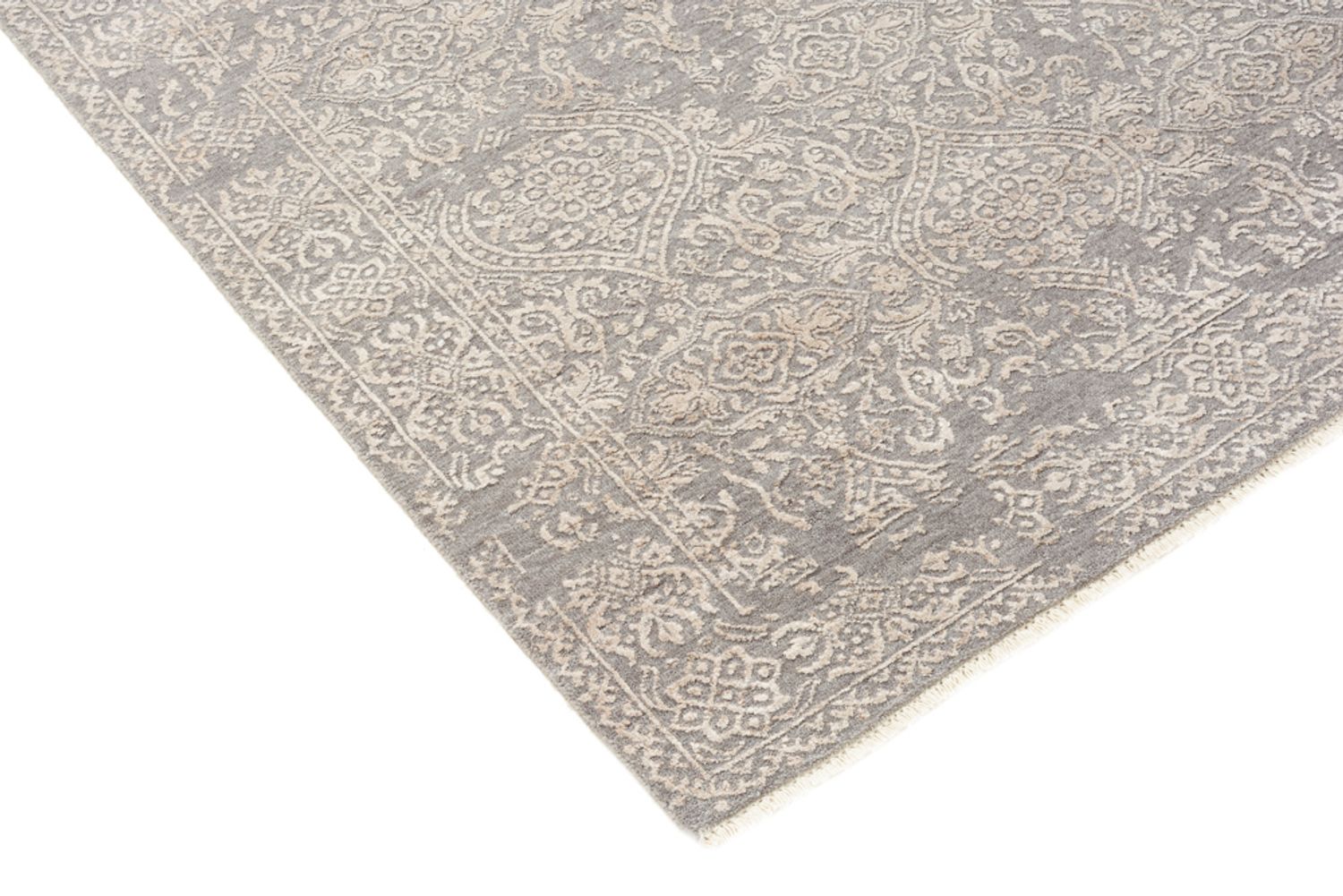 Tapis design - 181 x 124 cm - gris clair