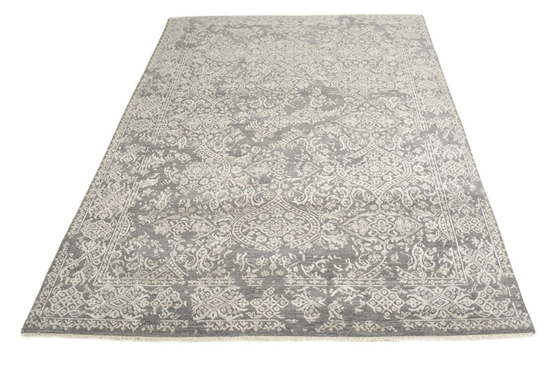 Tapis design - 181 x 124 cm - gris clair