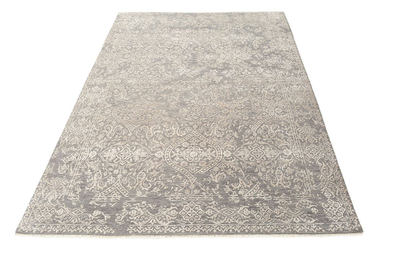 Tapis design - 184 x 124 cm - gris clair