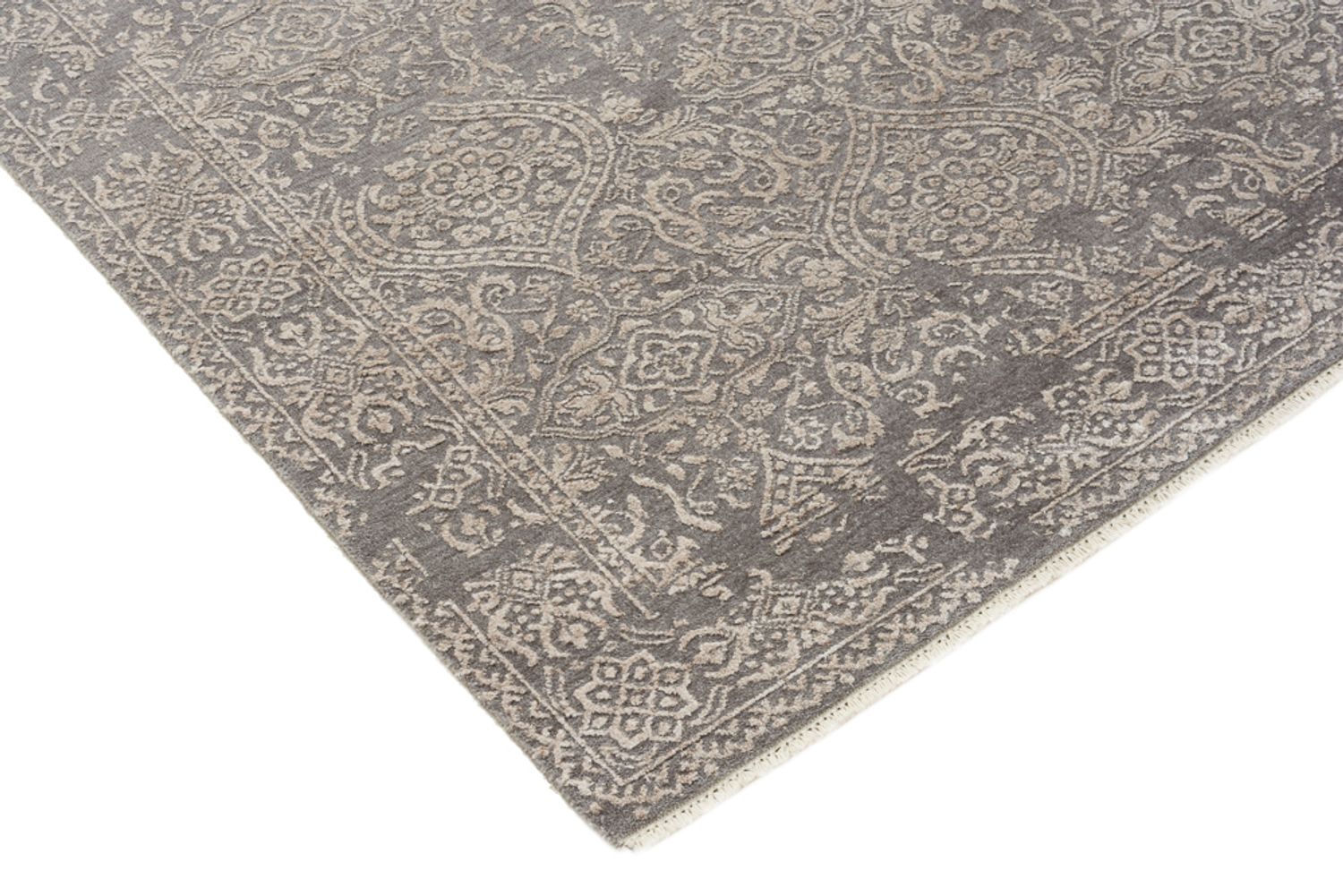 Tapis design - 184 x 124 cm - gris clair