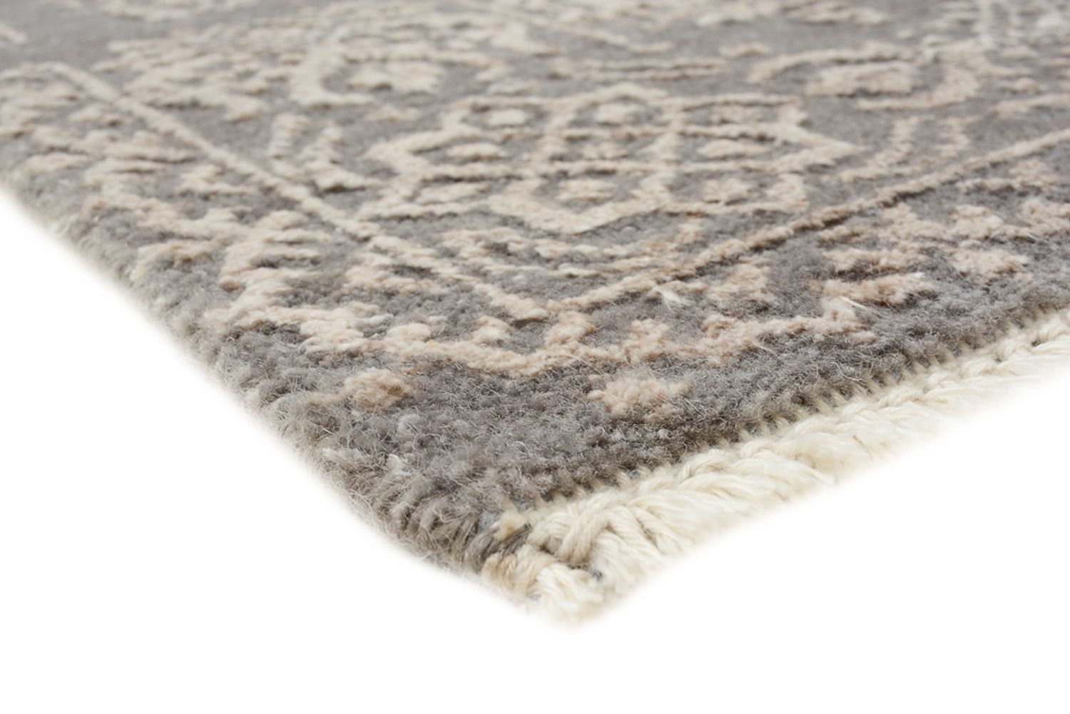 Tapis design - 184 x 124 cm - gris clair