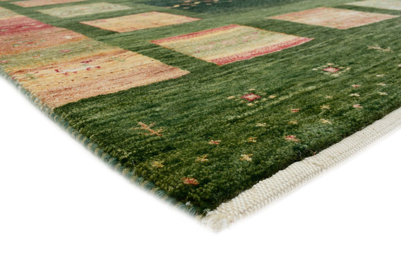 Tapis Gabbeh - Loribaft Indus - 245 x 178 cm - vert