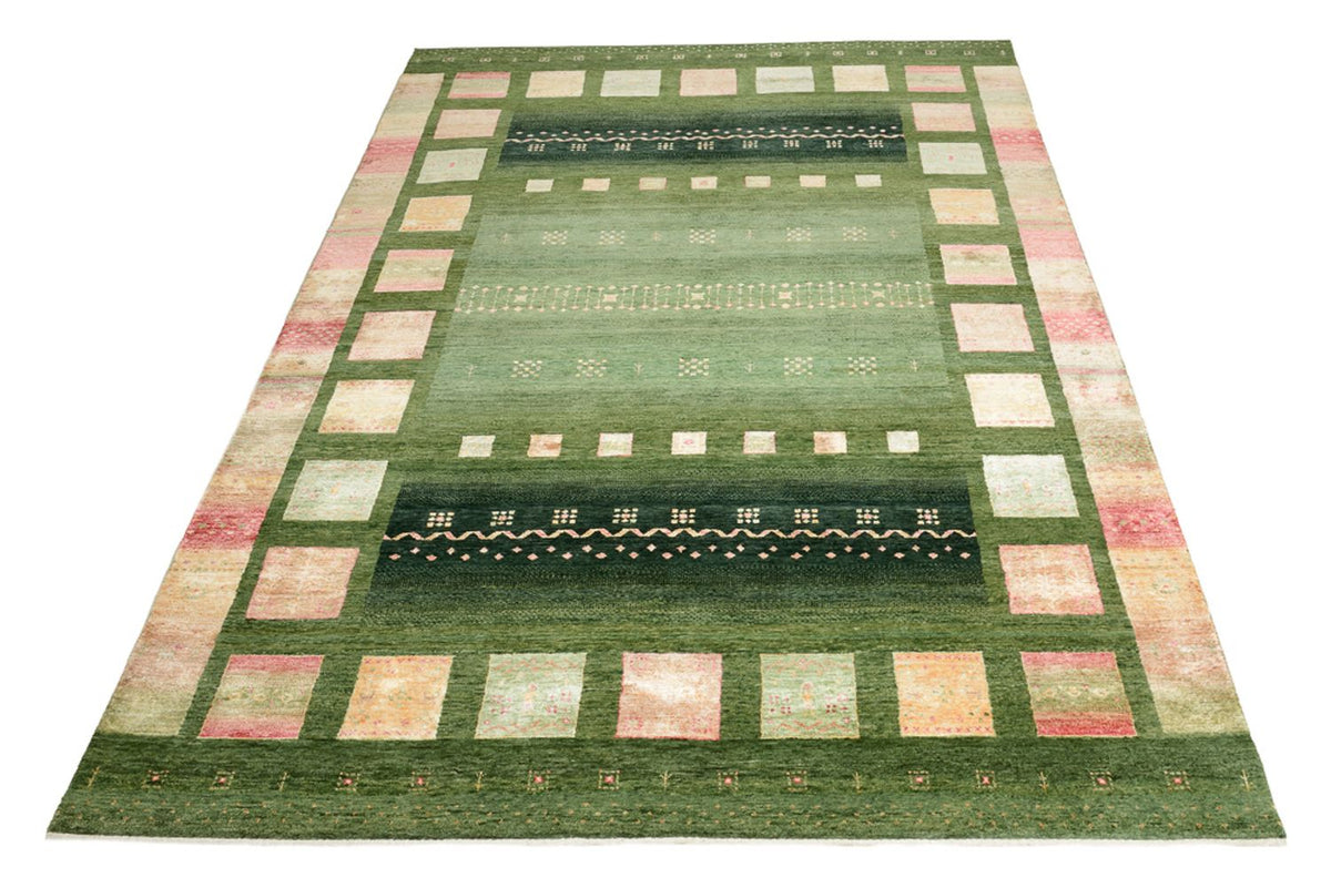 Tapis Gabbeh - Loribaft Indus - 308 x 205 cm - vert