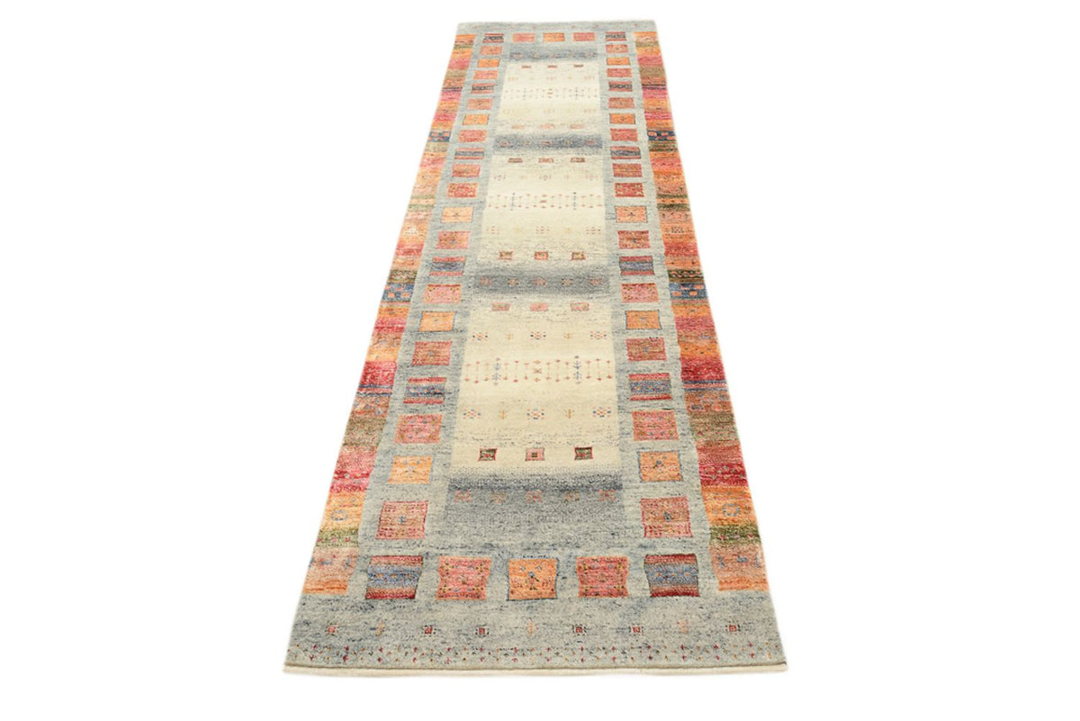 Tapis de couloir Tapis Gabbeh - Loribaft Indus - 295 x 82 cm - multicolore