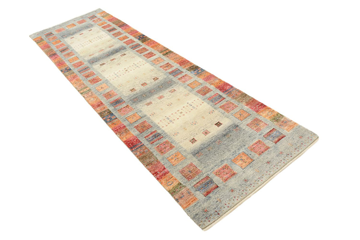 Tapis de couloir Tapis Gabbeh - Loribaft Indus - 295 x 82 cm - multicolore