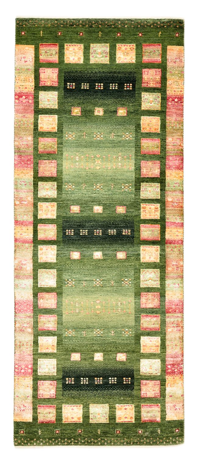 Tapis de couloir Tapis Gabbeh - Loribaft Indus - 192 x 76 cm - multicolore