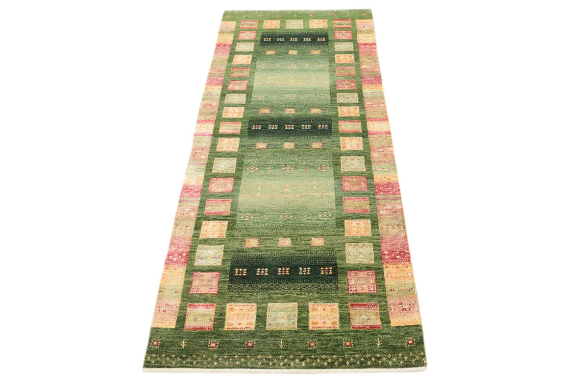 Tapis de couloir Tapis Gabbeh - Loribaft Indus - 192 x 76 cm - multicolore