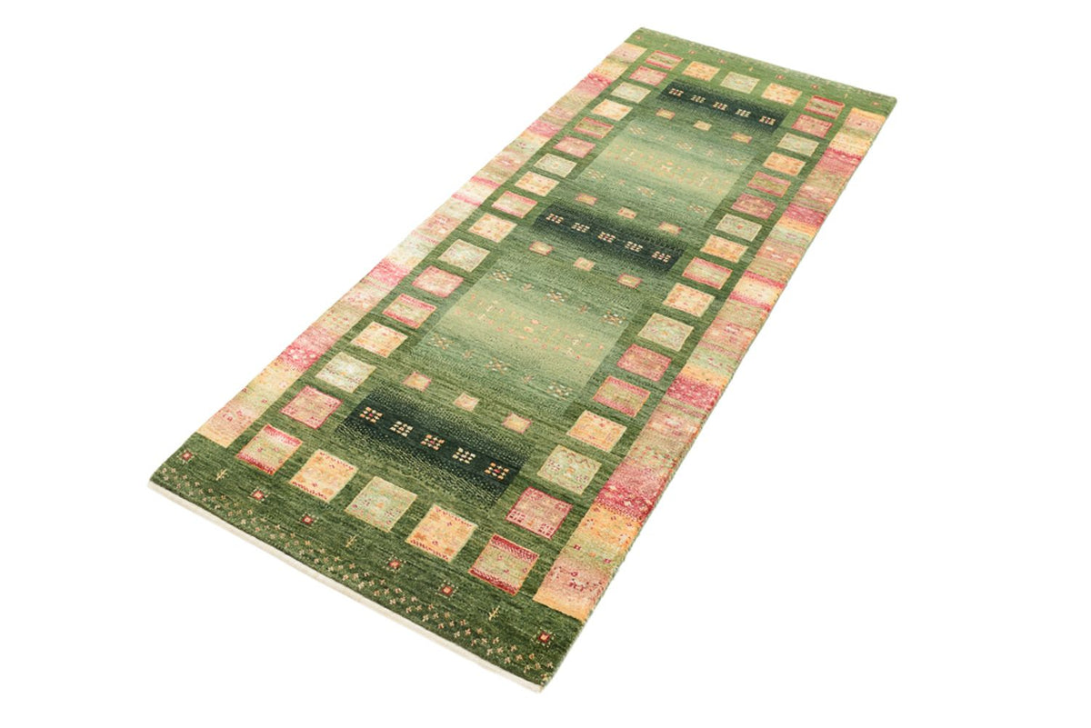 Tapis de couloir Tapis Gabbeh - Loribaft Indus - 192 x 76 cm - multicolore