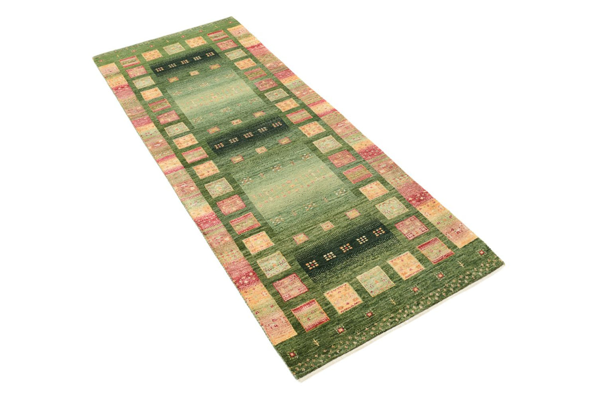 Tapis de couloir Tapis Gabbeh - Loribaft Indus - 192 x 76 cm - multicolore