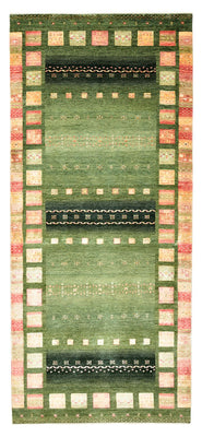 Tapis de couloir Tapis Gabbeh - Loribaft Indus - 301 x 129 cm - multicolore