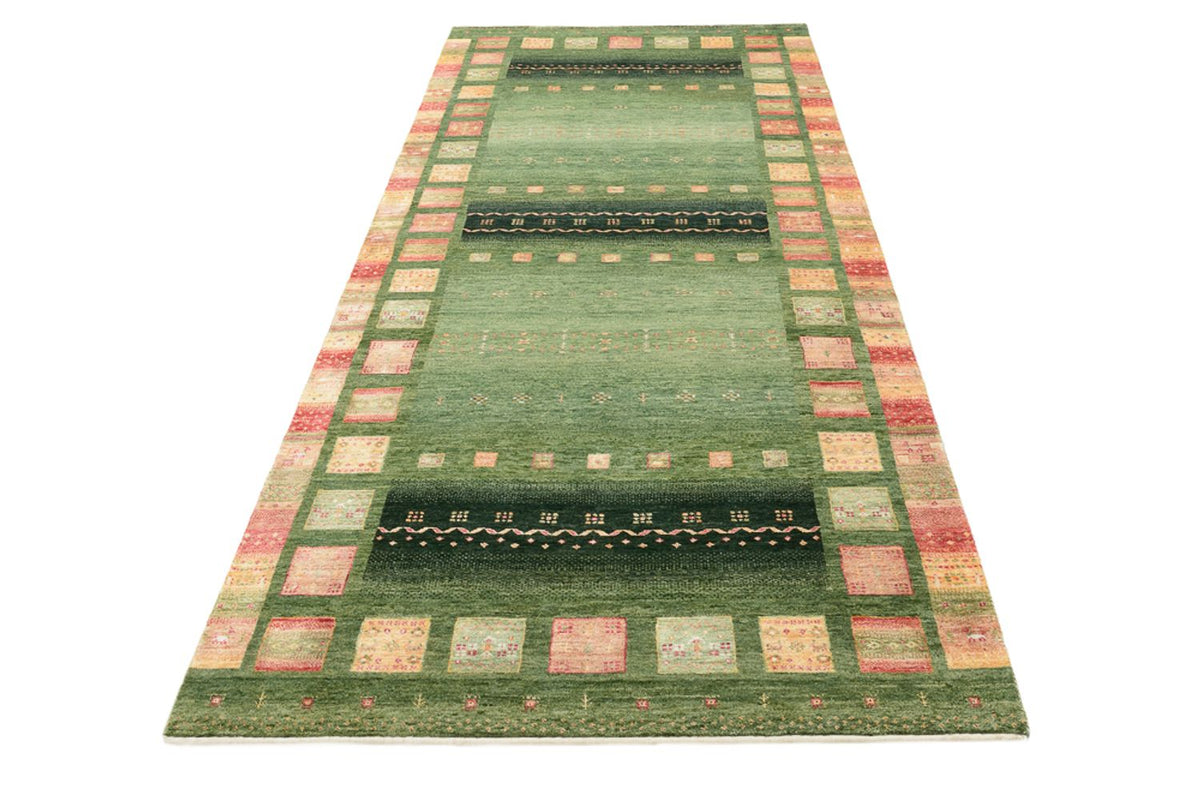 Tapis de couloir Tapis Gabbeh - Loribaft Indus - 301 x 129 cm - multicolore