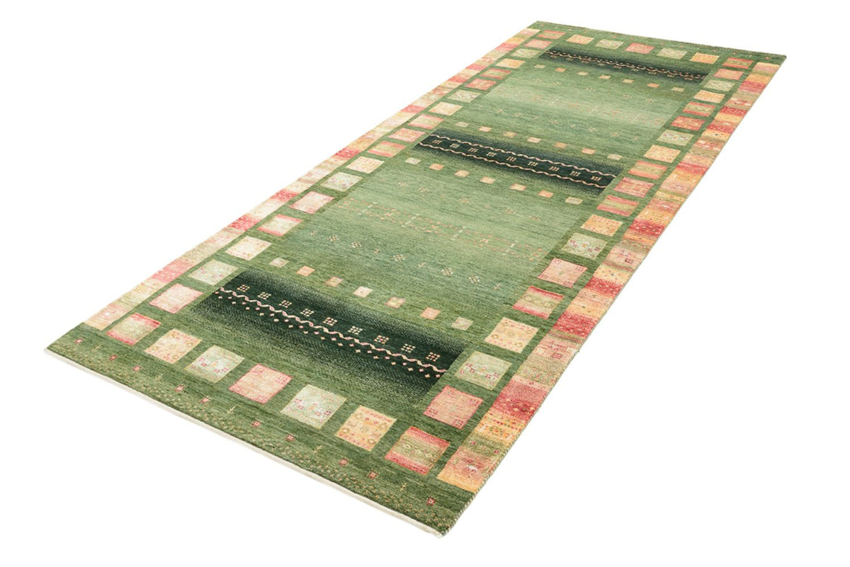Tapis de couloir Tapis Gabbeh - Loribaft Indus - 301 x 129 cm - multicolore
