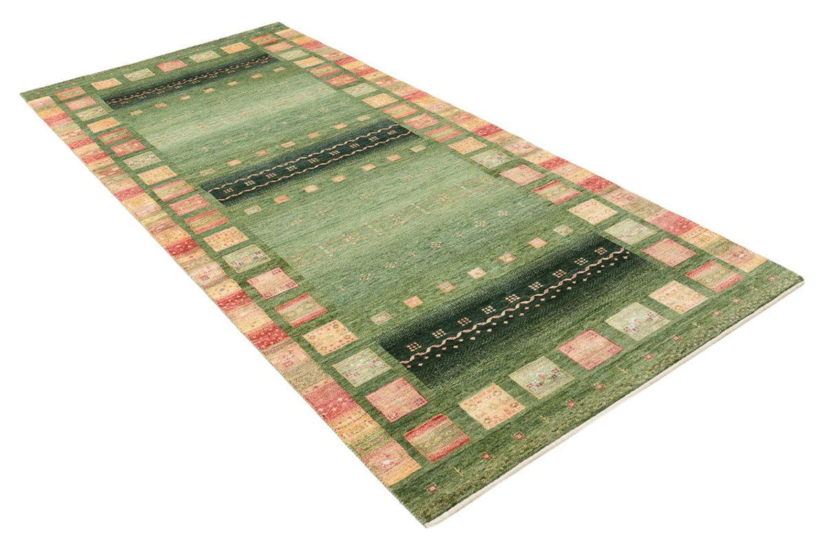Tapis de couloir Tapis Gabbeh - Loribaft Indus - 301 x 129 cm - multicolore