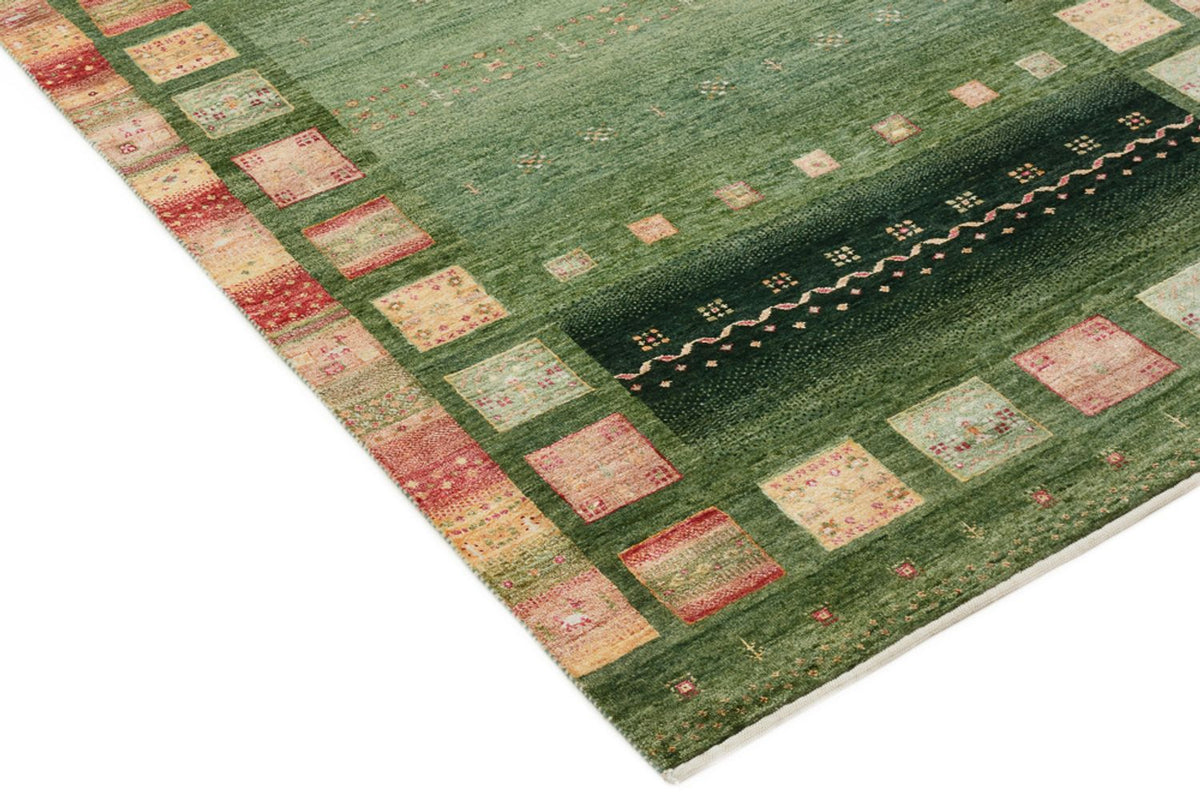 Tapis de couloir Tapis Gabbeh - Loribaft Indus - 301 x 129 cm - multicolore