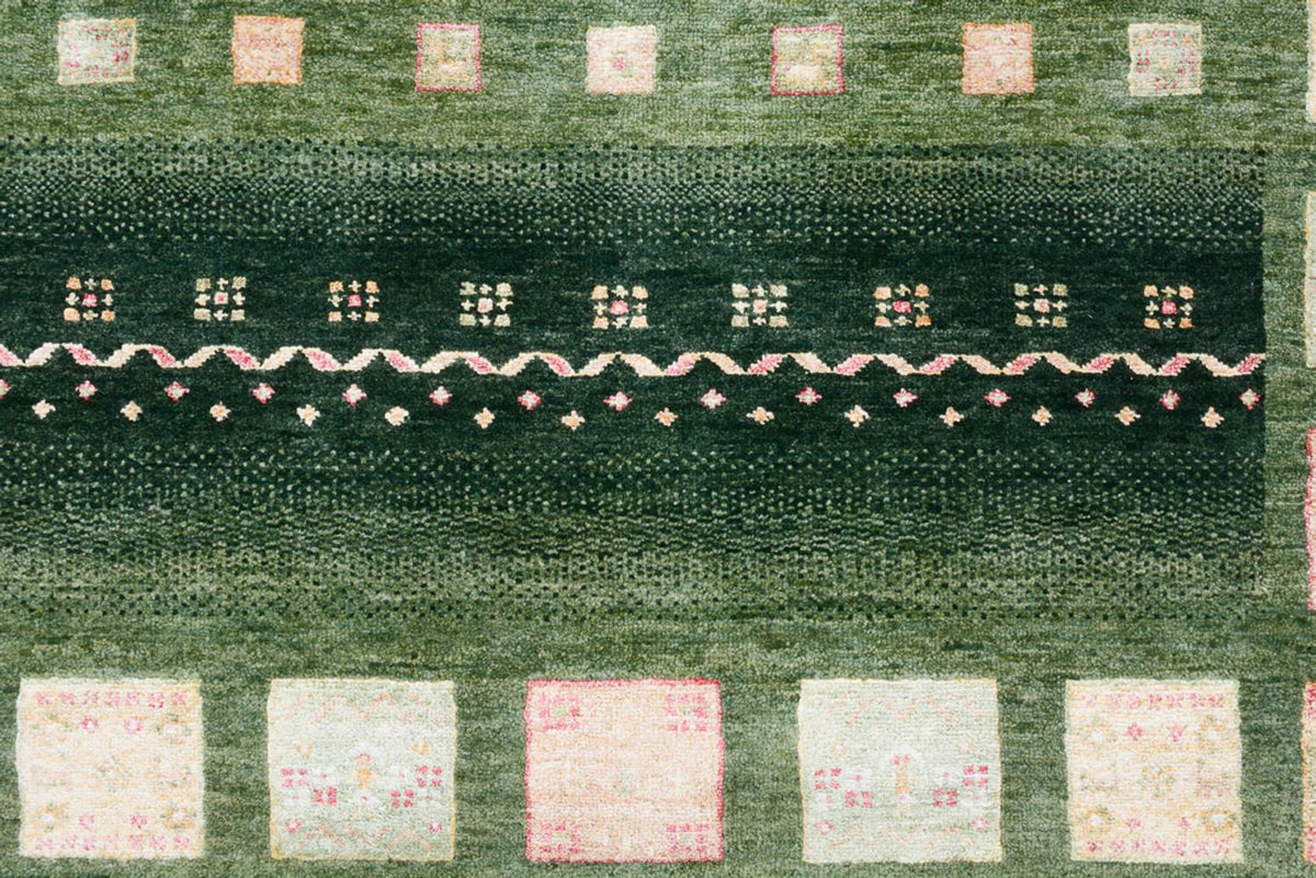 Tapis de couloir Tapis Gabbeh - Loribaft Indus - 301 x 129 cm - multicolore