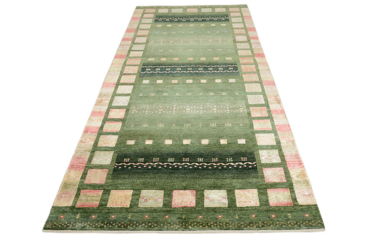 Tapis de couloir Tapis Gabbeh - Loribaft Indus - 301 x 129 cm - multicolore
