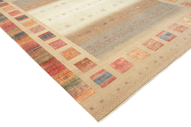Tapis Gabbeh - Loribaft Indus - 400 x 301 cm - multicolore